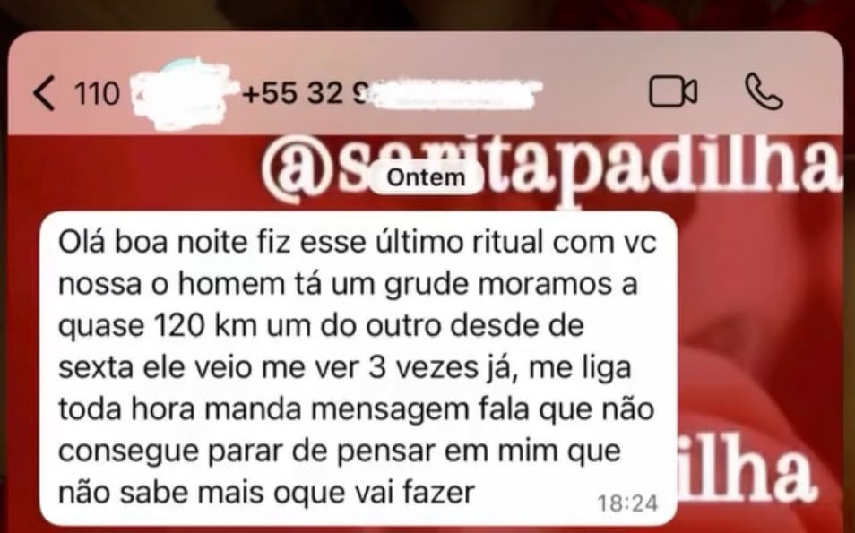 Depoimento de cliente 3: Aproximação amorosa