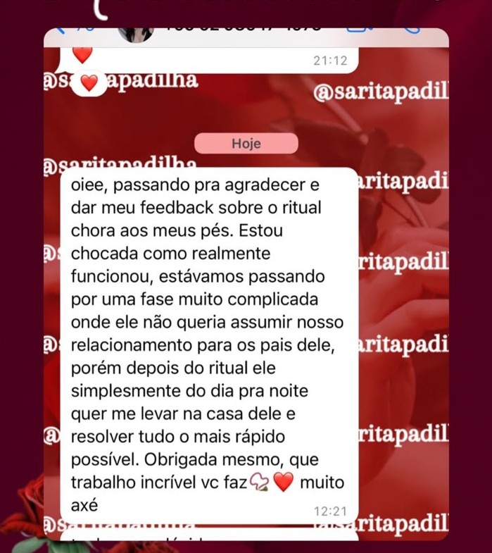 Depoimento de cliente 13: Relacionamento assumido