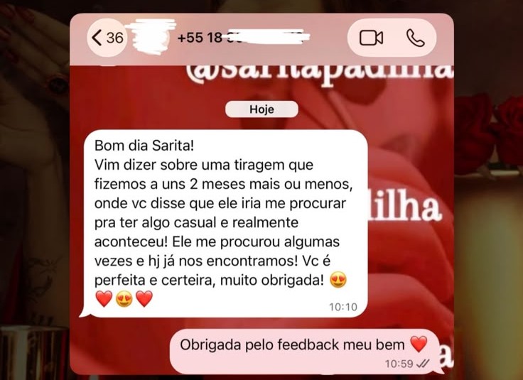 Depoimento de cliente 17: Previsão confirmada